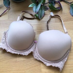 [32DD] NWT Victoria’s Secret Dream Angels Lined Demi/Double Demi Bra